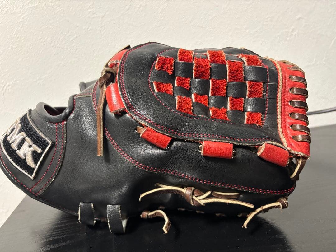 TMK the mitt THE MITT硬式グローブ 黒/赤 ファーストミット