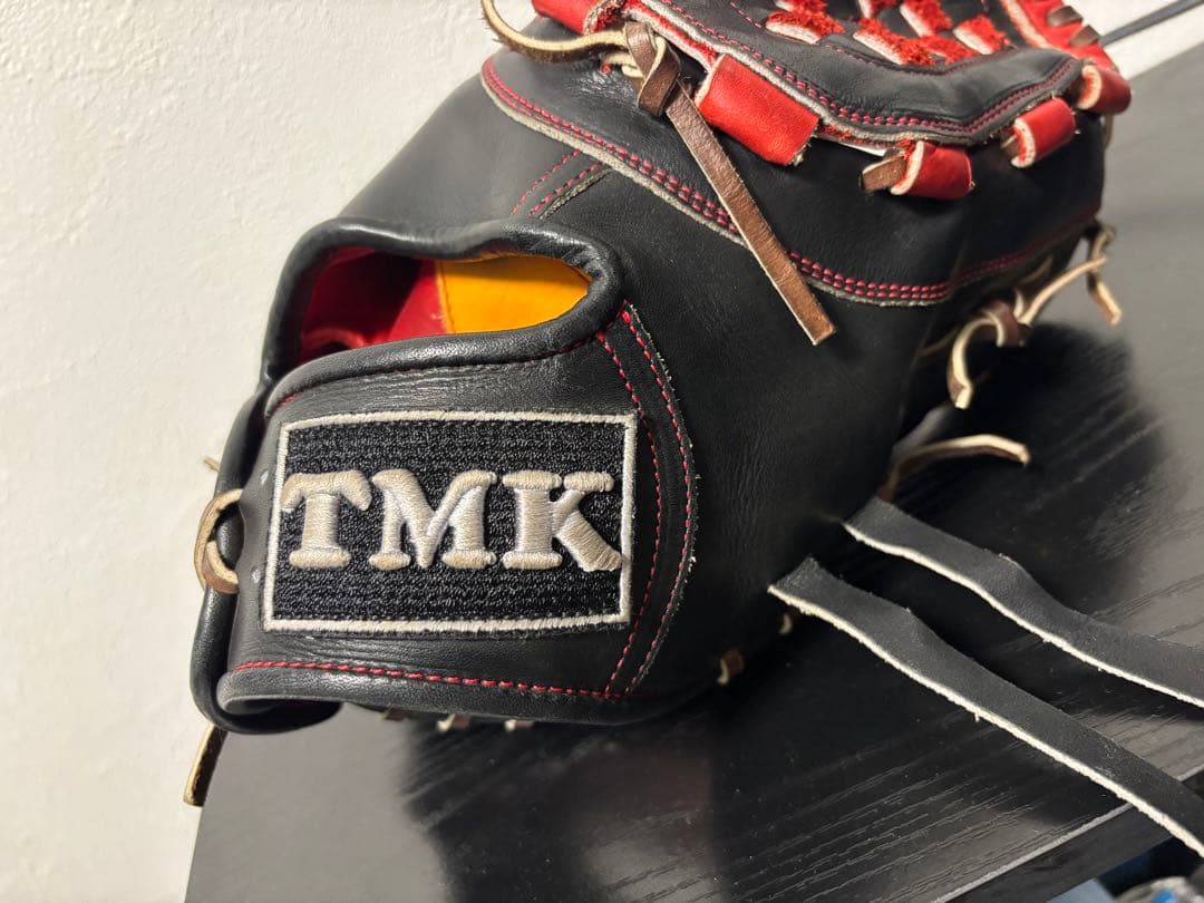 TMK the mitt THE MITT硬式グローブ 黒/赤 ファーストミット