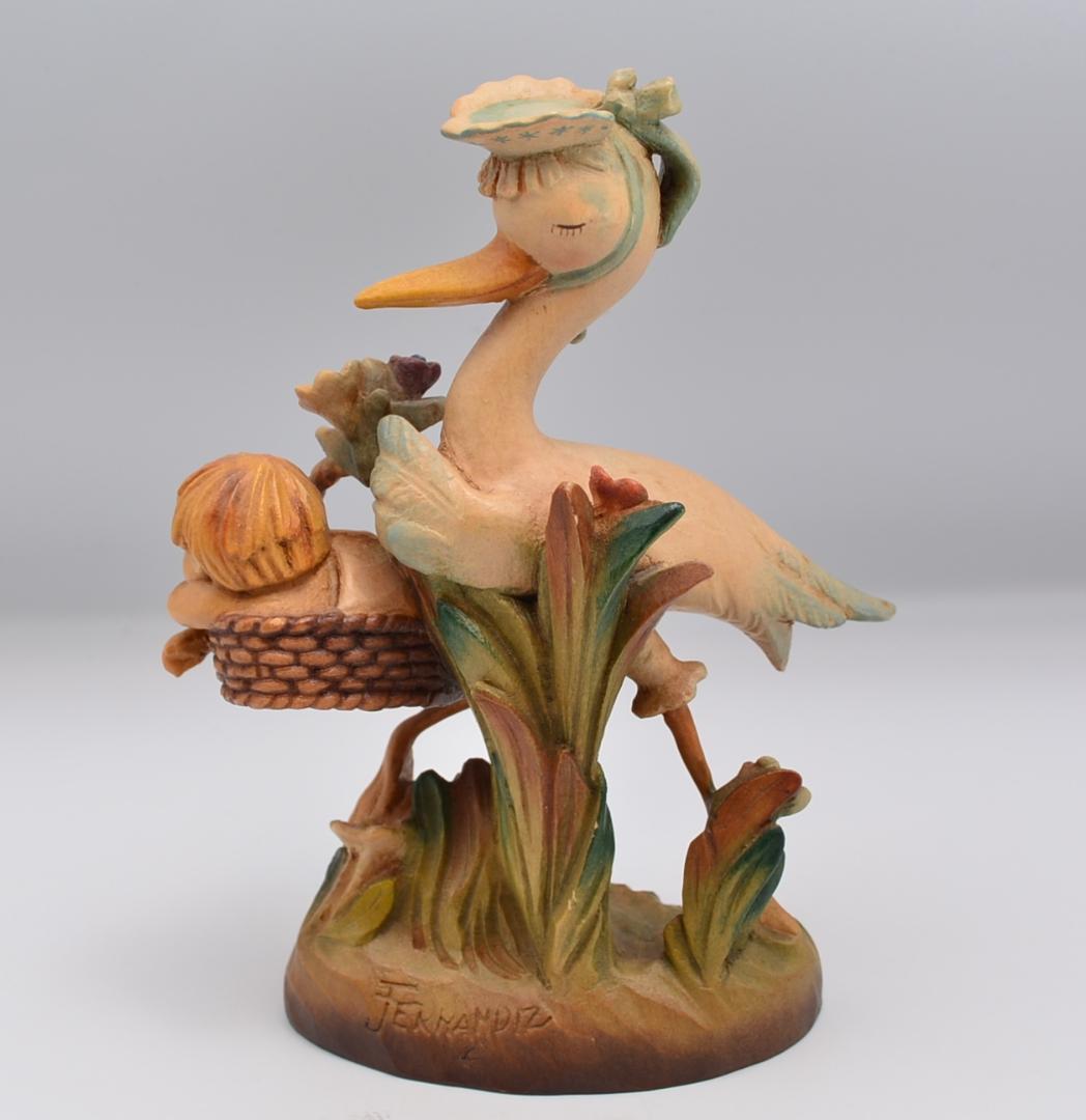 愛らしい到着　アンリ　ANRI　木彫り人形　イタリア　高さ16ｃｍ　ヴィンテージ