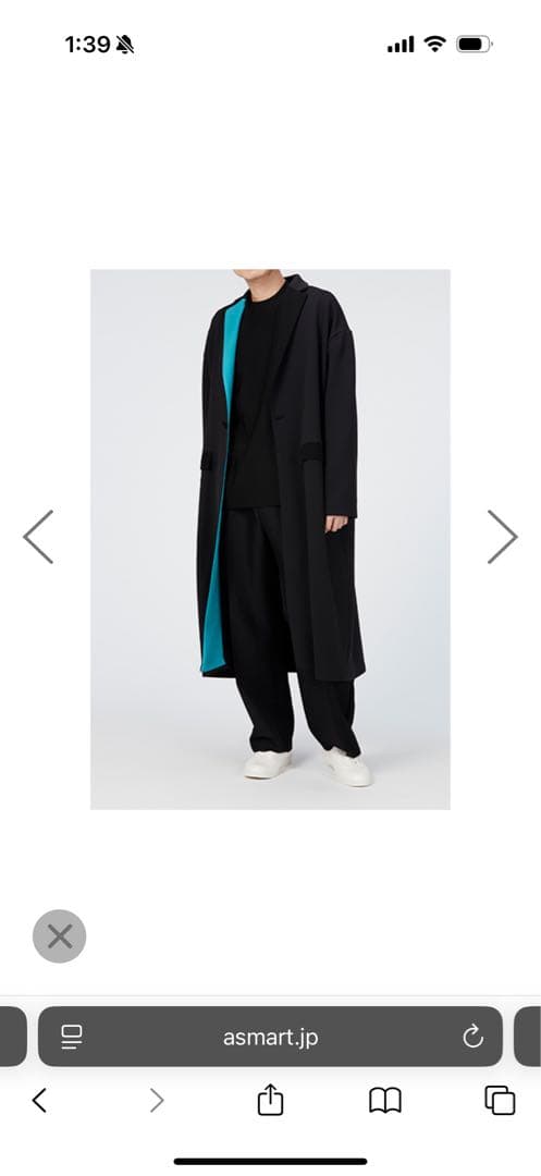 【新品】Big silhouette Coat Perfume closet