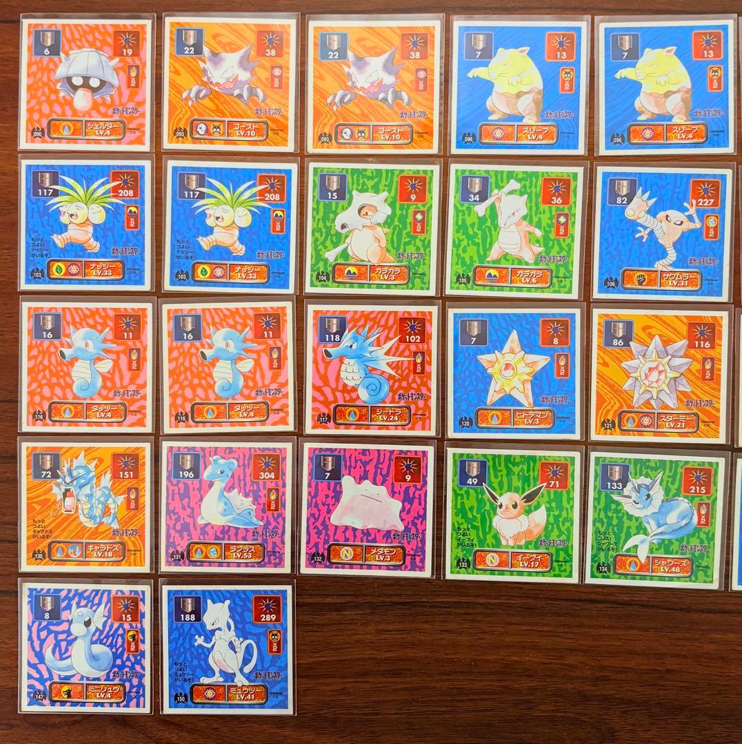 【希少】ポケモン 最強シール烈伝 アマダ 初期 102枚まとめ売り　ミュウツー