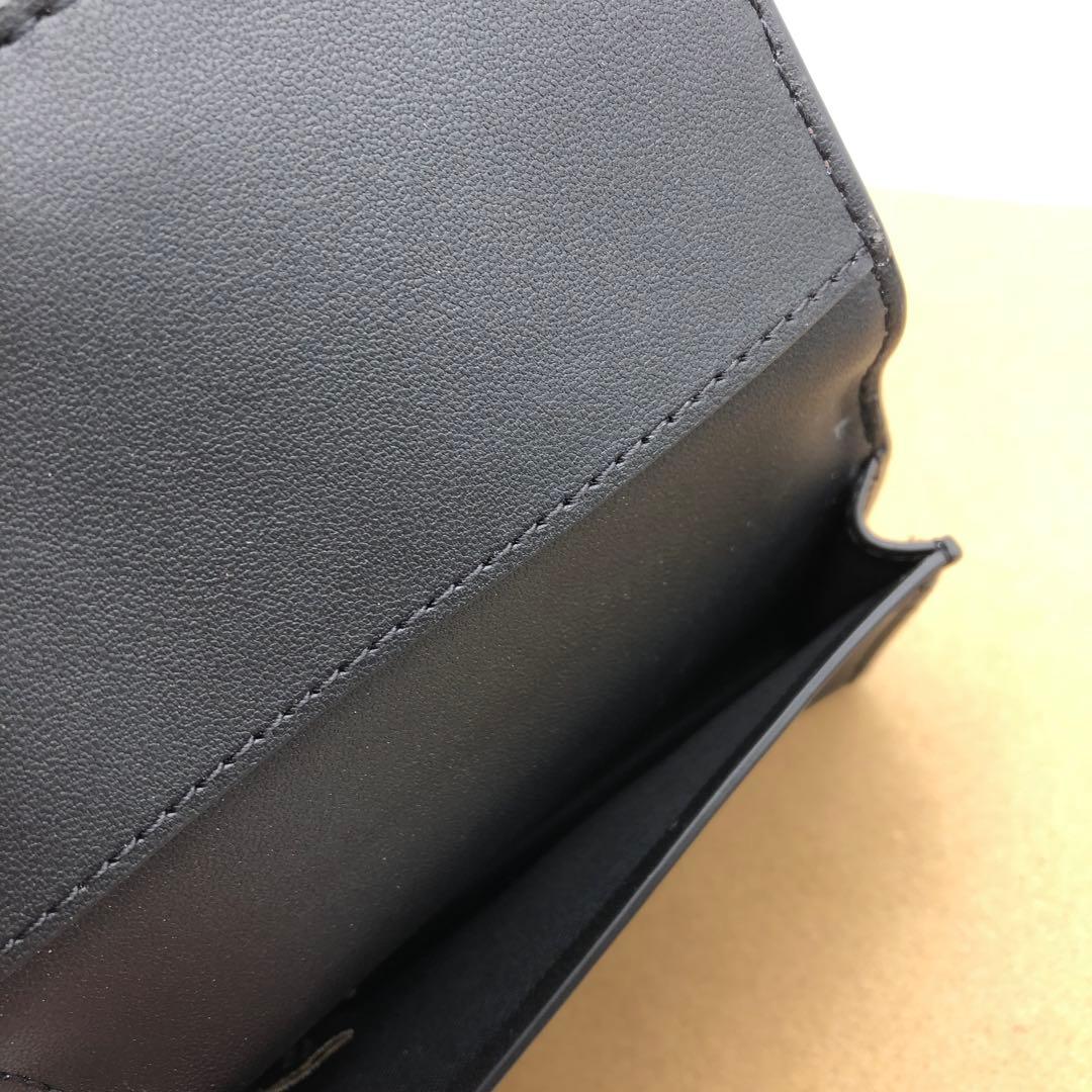 【COACH☆新品】ビジネス カード ケース☆シグネチャー☆ブラック ブラウン☆