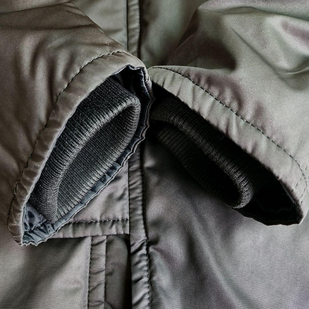 バーバリー ノバチェック裏地 モッズコート 中綿コート ラクーンファー 38