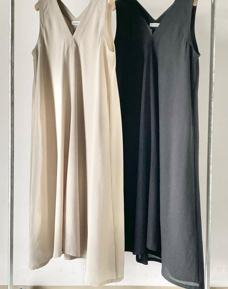 プランテーション　ノアールギャバワンピース / ロングAラインワンピース