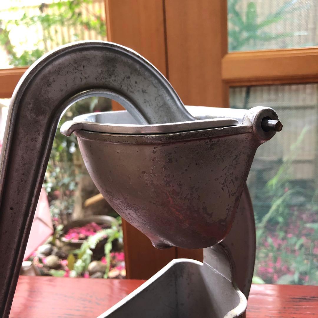 手動金属ジューサー ジュゥーサー 健康美容調理器 搾り機 生フルーツ