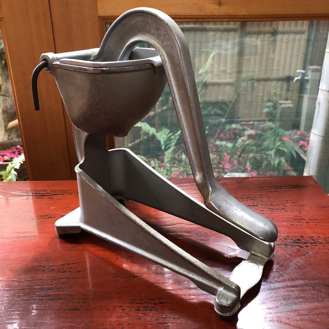 手動金属ジューサー ジュゥーサー 健康美容調理器 搾り機 生フルーツ