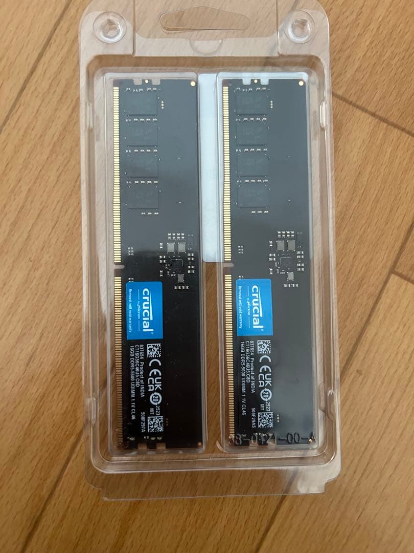 【新品未開封】CPU メモリ　Ryzen7 9800x3d 自作パーツ　セット