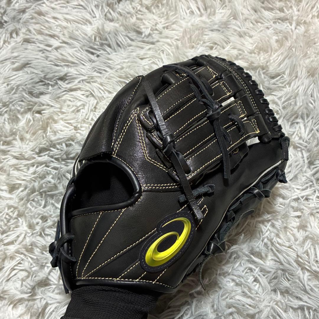 【美品】asics 軟式 右投げ 大人 大谷翔平モデル 本革 オールラウンド