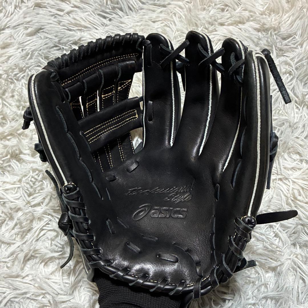 【美品】asics 軟式 右投げ 大人 大谷翔平モデル 本革 オールラウンド
