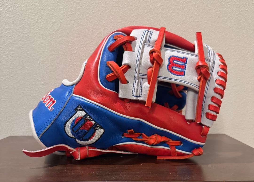 Wilson A2000 硬式グローブ 赤青