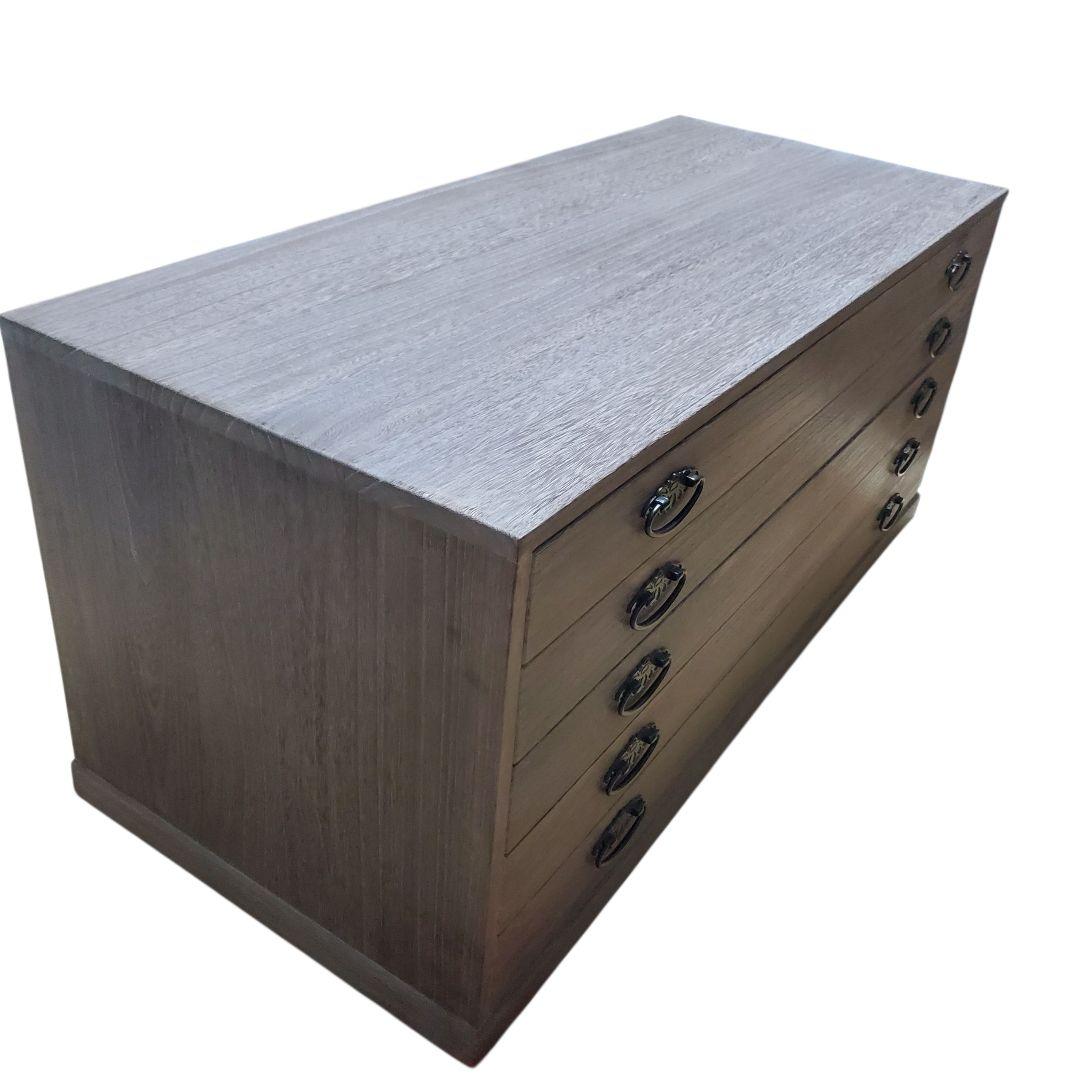 大幅値下げ【状態良好】桐箪笥 5段 天然木 宇造り・ろう仕上げ