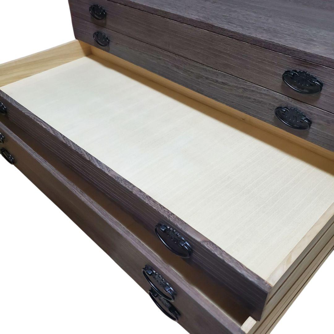 大幅値下げ【状態良好】桐箪笥 5段 天然木 宇造り・ろう仕上げ