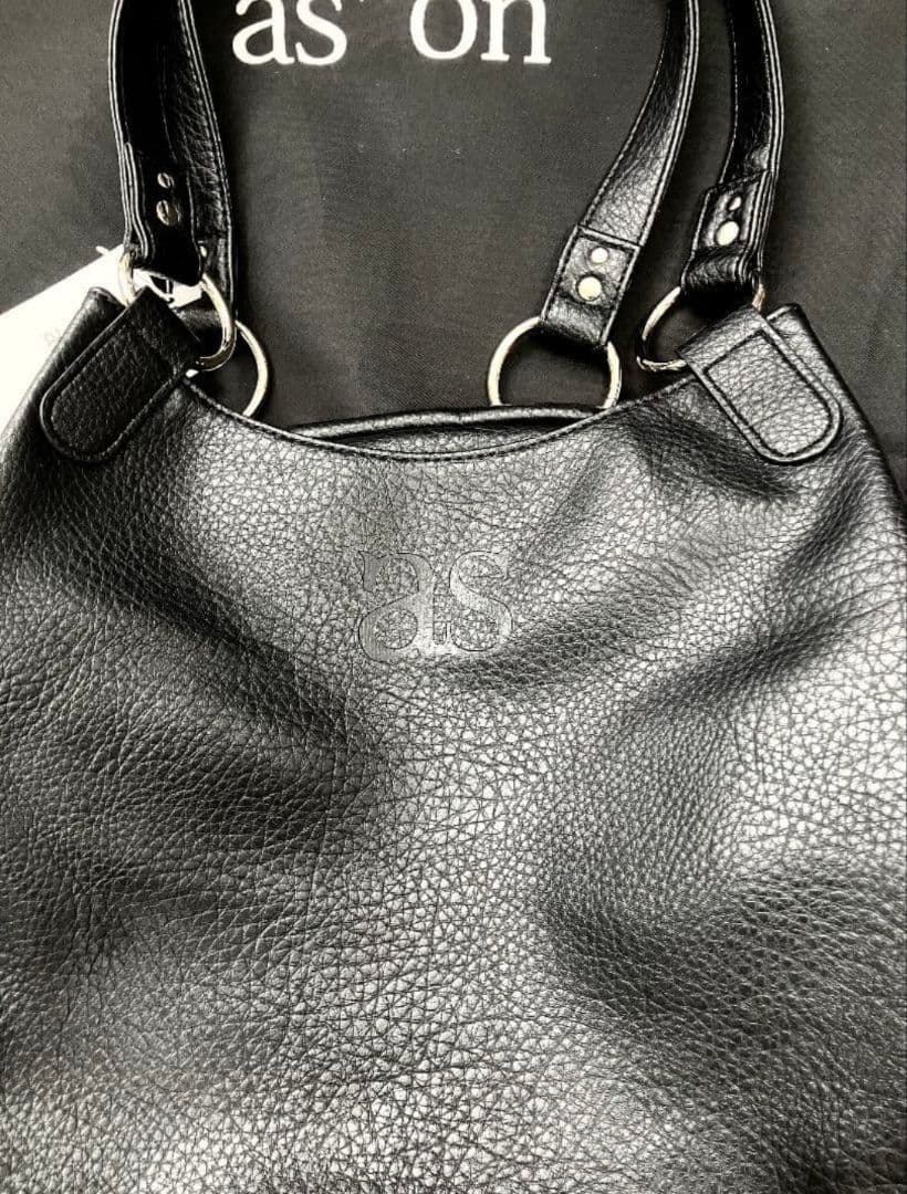 アズオンas\"on ♡BONITA BIG BAG black 黒 韓国 新品