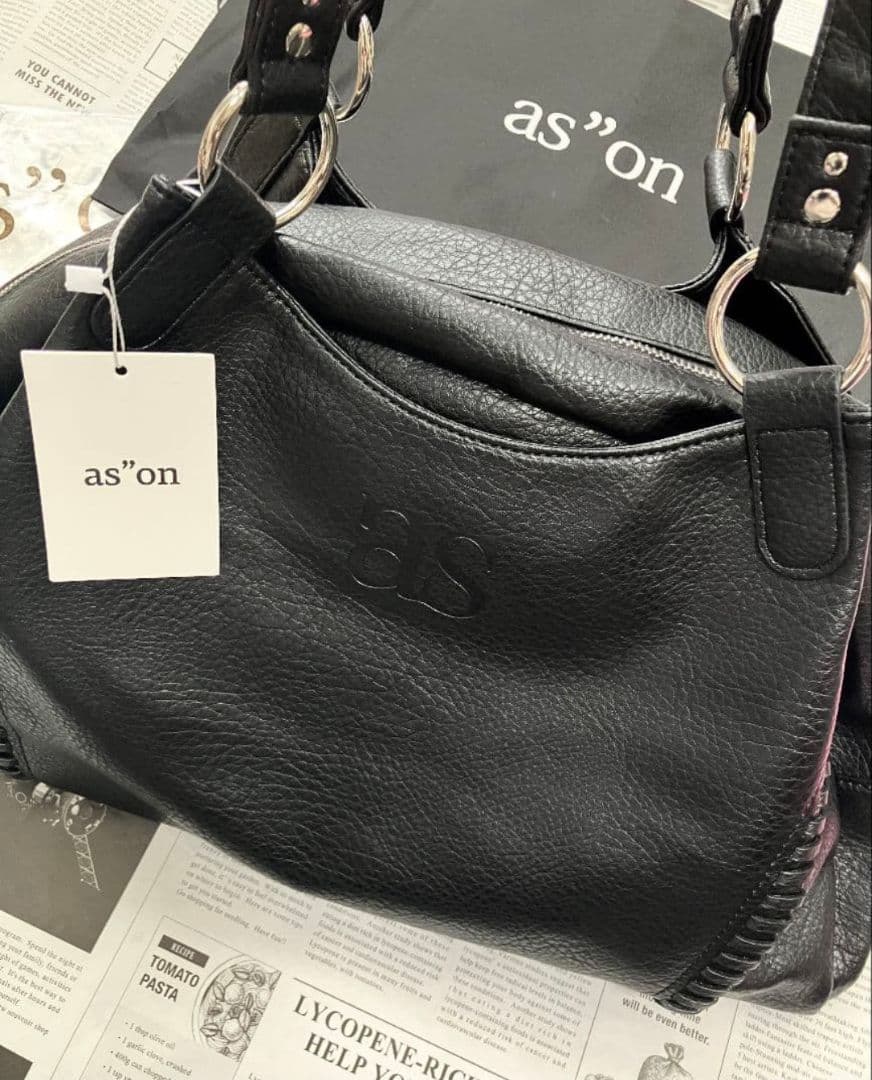 アズオンas\"on ♡BONITA BIG BAG black 黒 韓国 新品