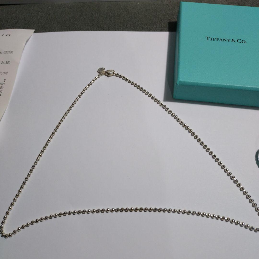 ティファニー SS LG ビーズペンダントチェーン 未使用品
