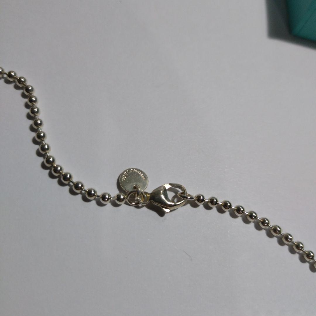 ティファニー SS LG ビーズペンダントチェーン 未使用品