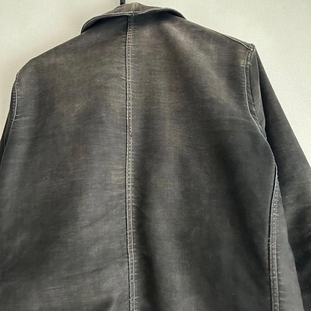 40s ブラックモールスキンジャケットDubure & Deverchere