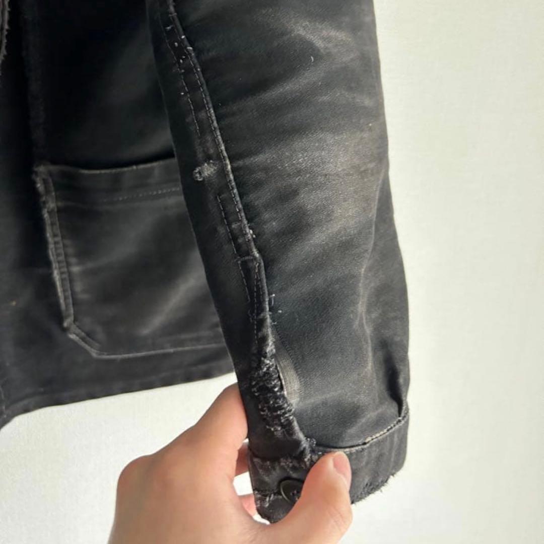 40s ブラックモールスキンジャケットDubure & Deverchere