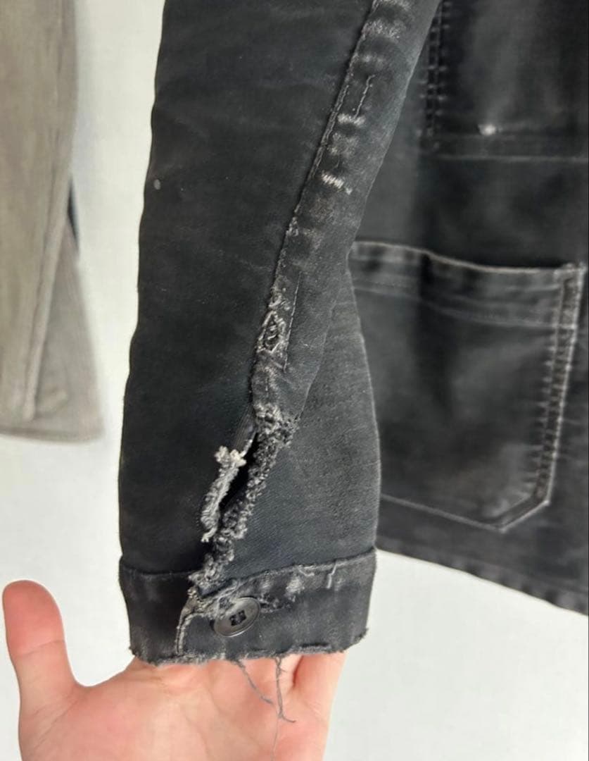 40s ブラックモールスキンジャケットDubure & Deverchere