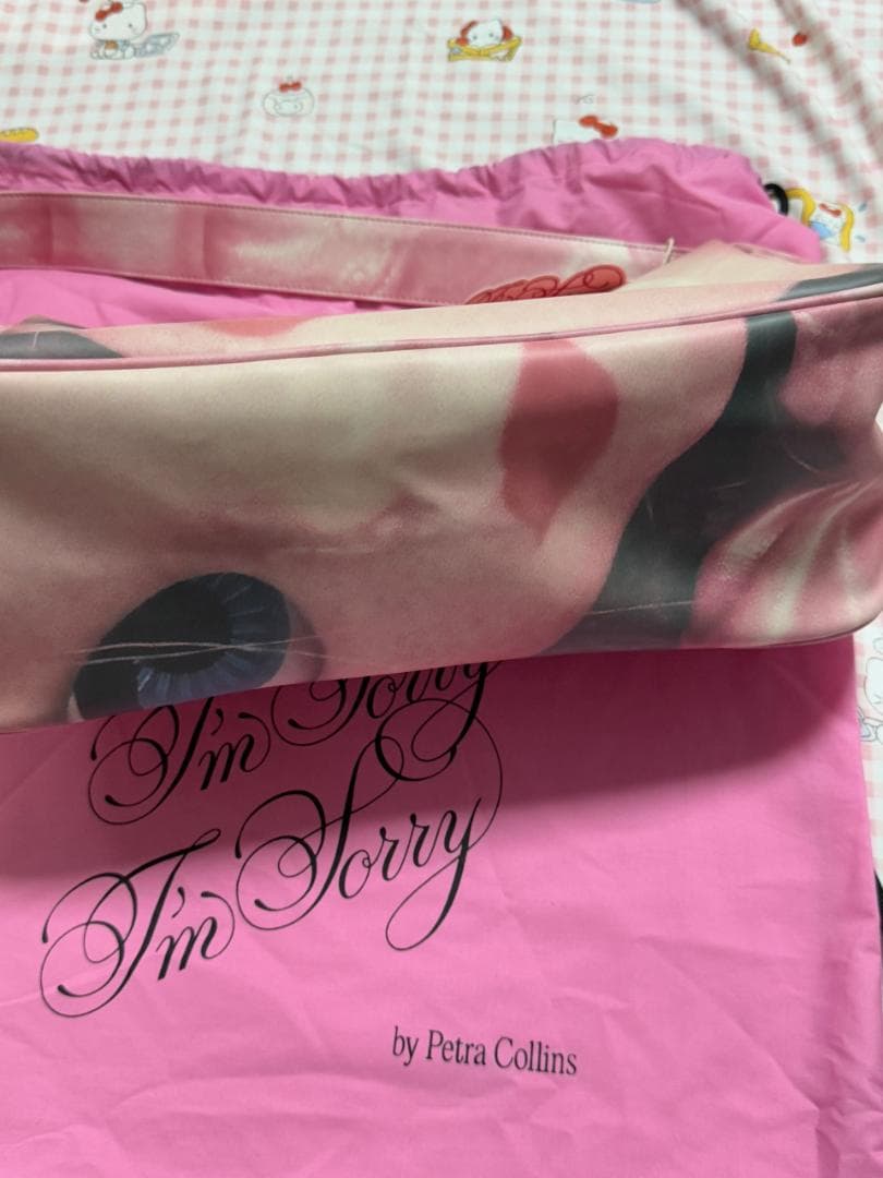 IM Sorry 顔プリント ショルダーバッグ