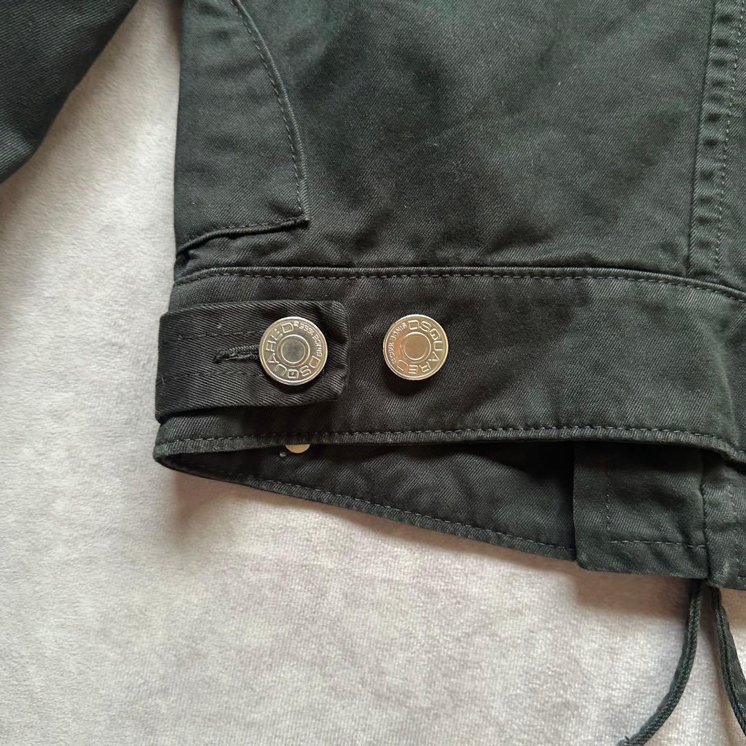 00s dsquared2 ショート丈　デニムジャケット　ブラック　40