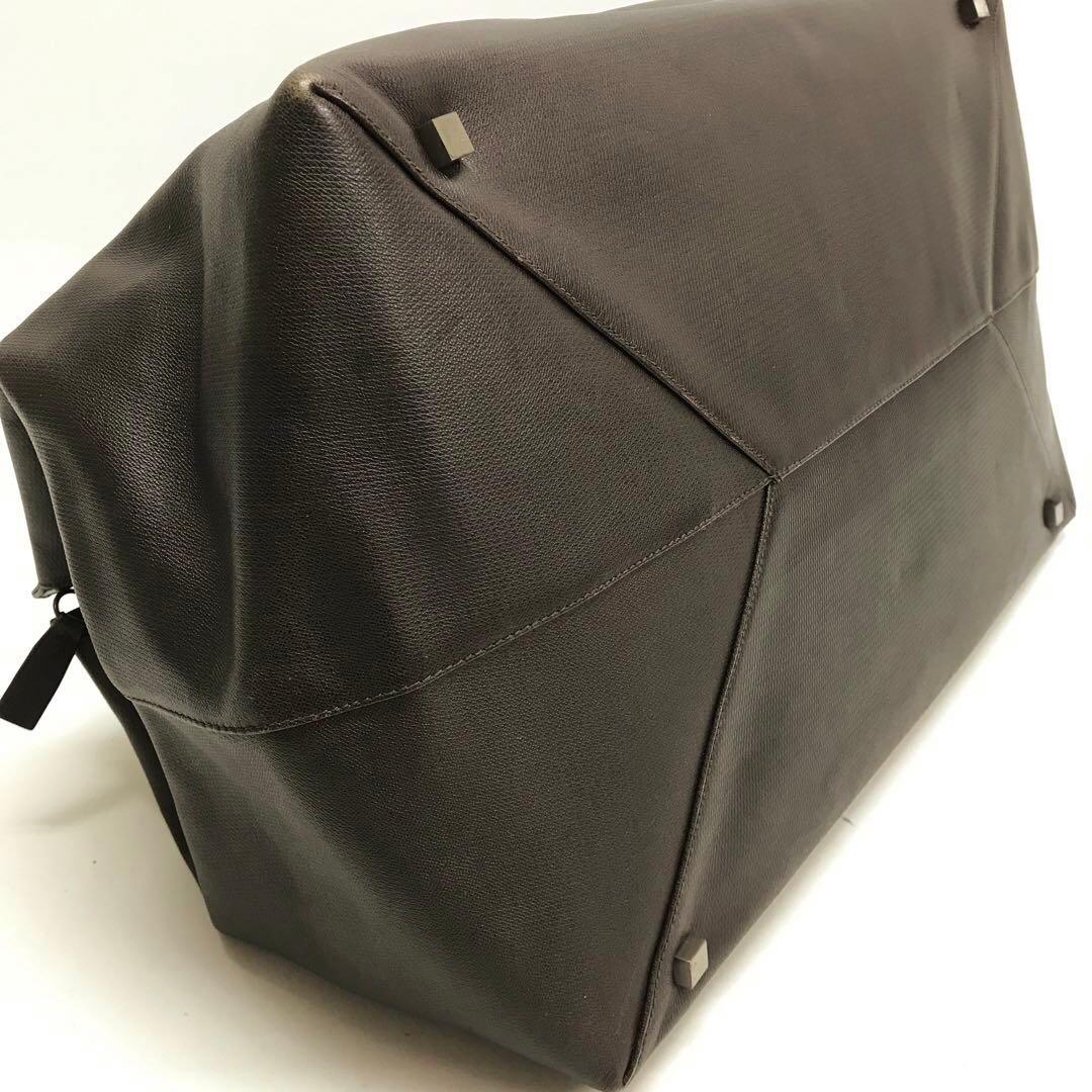 ☆美品☆TRUSSARDI ボストンバッグ ダークブラウン 大容量 旅行