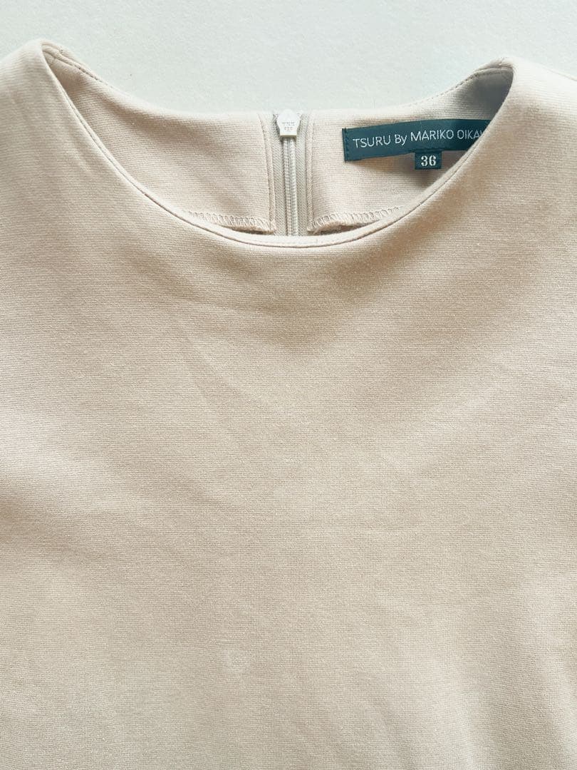 【ツルバイマリコオイカワ】Honey ベージュ 36 チュールトップス