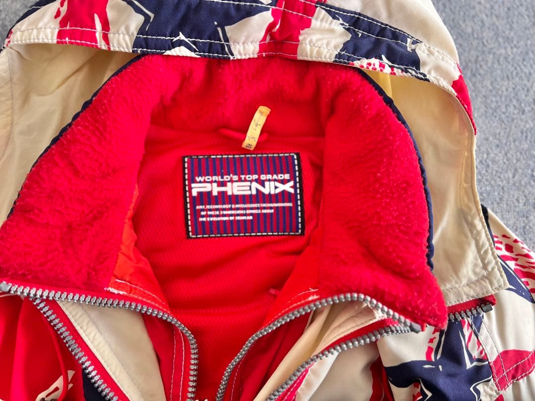 【希少】PHENIX フェニックス　スキーウェア 上下セット　派手柄　レトロ