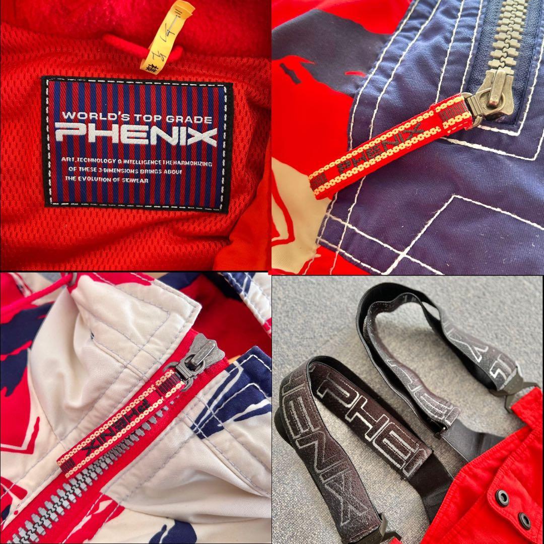 【希少】PHENIX フェニックス　スキーウェア 上下セット　派手柄　レトロ