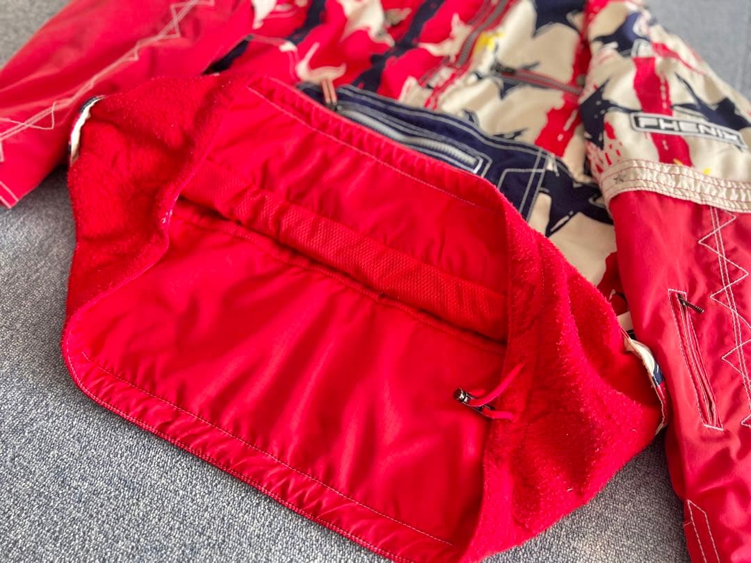 【希少】PHENIX フェニックス　スキーウェア 上下セット　派手柄　レトロ