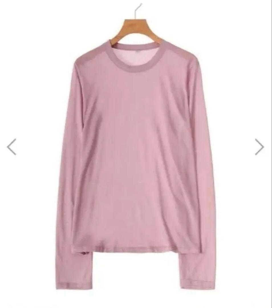 Baserange 長袖Tシャツ ピンク S 《期間限定価格》