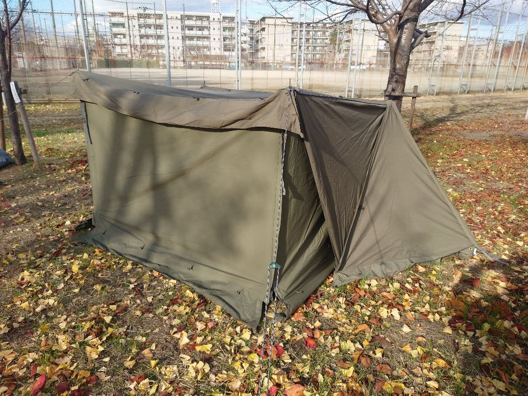 BUNDOKソロベースEX フロントウォール　二又ポール2セット付き　オマケ多数