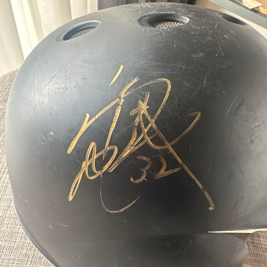 千葉ロッテ　高濱卓也　実使用ヘルメット