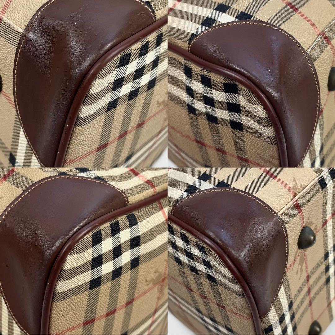 BURBERRY ボストンバッグ トラベルバッグ 大容量 旅行 ノバチェック