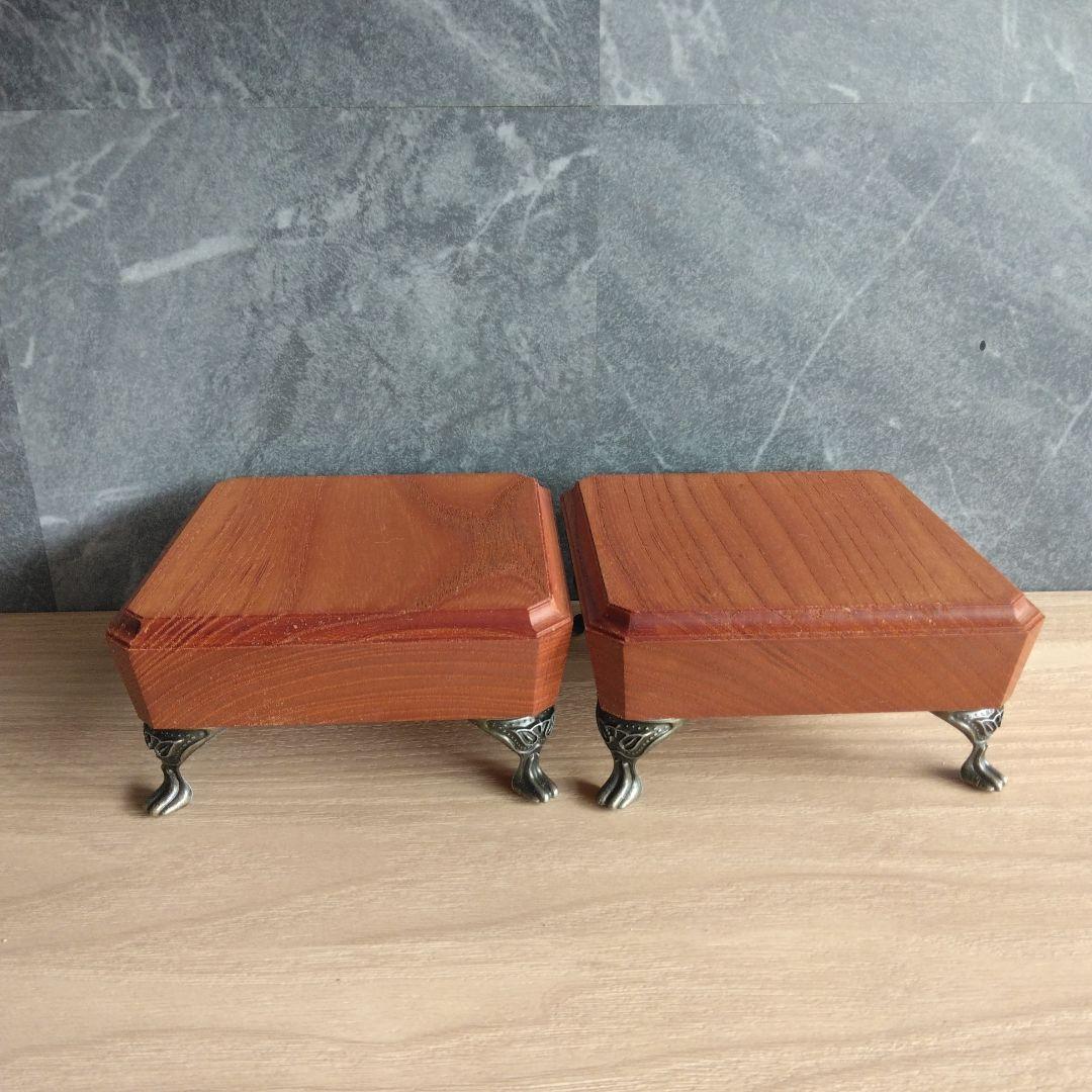 スピーカースタンド一対　欅無垢材