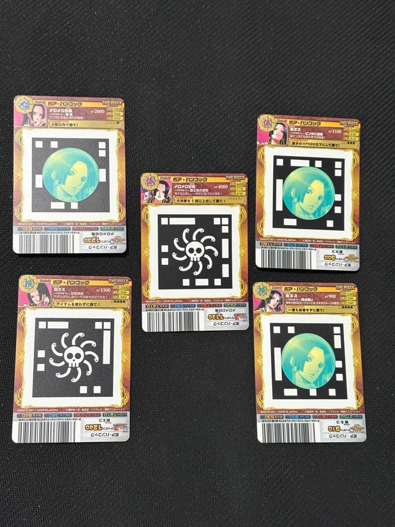 ARカードダス　ハンコック　R ノーマル　5枚　ワンピースカード