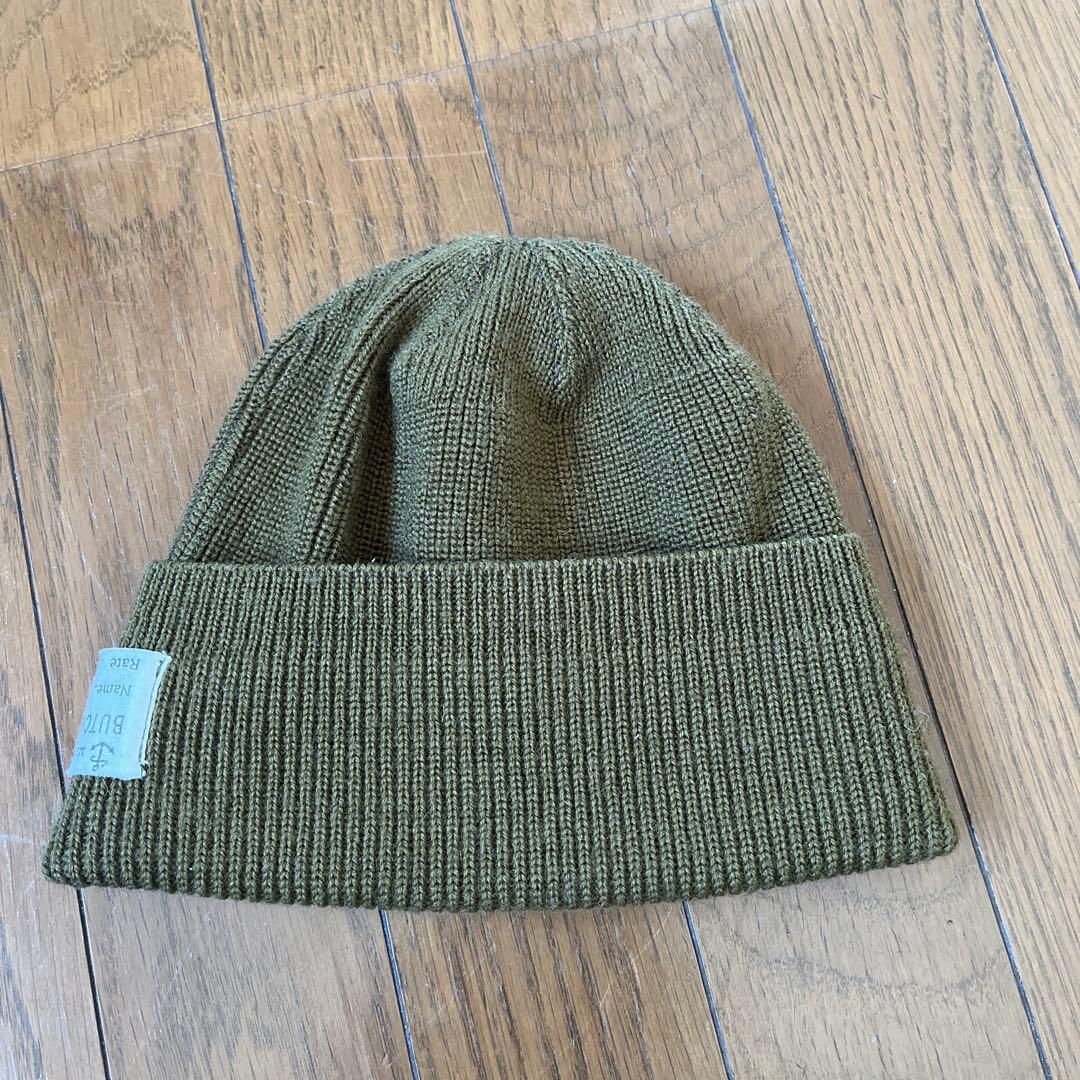 アットラスト　ブッチャープロダクツ ニット帽 オリーブグリーン