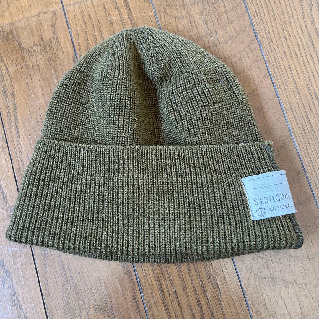 アットラスト　ブッチャープロダクツ ニット帽 オリーブグリーン