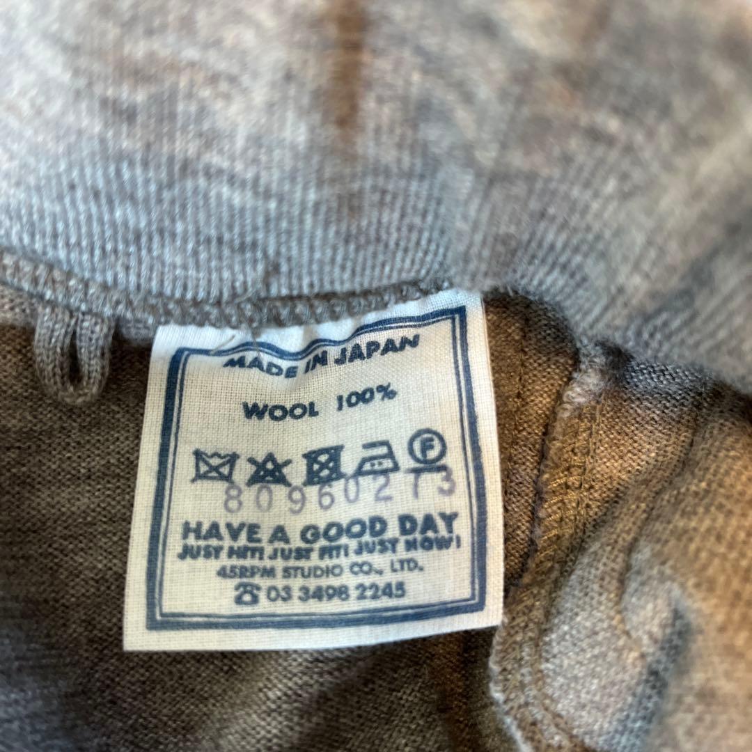 45Ｒ USモーニットソーのパンツ グレー