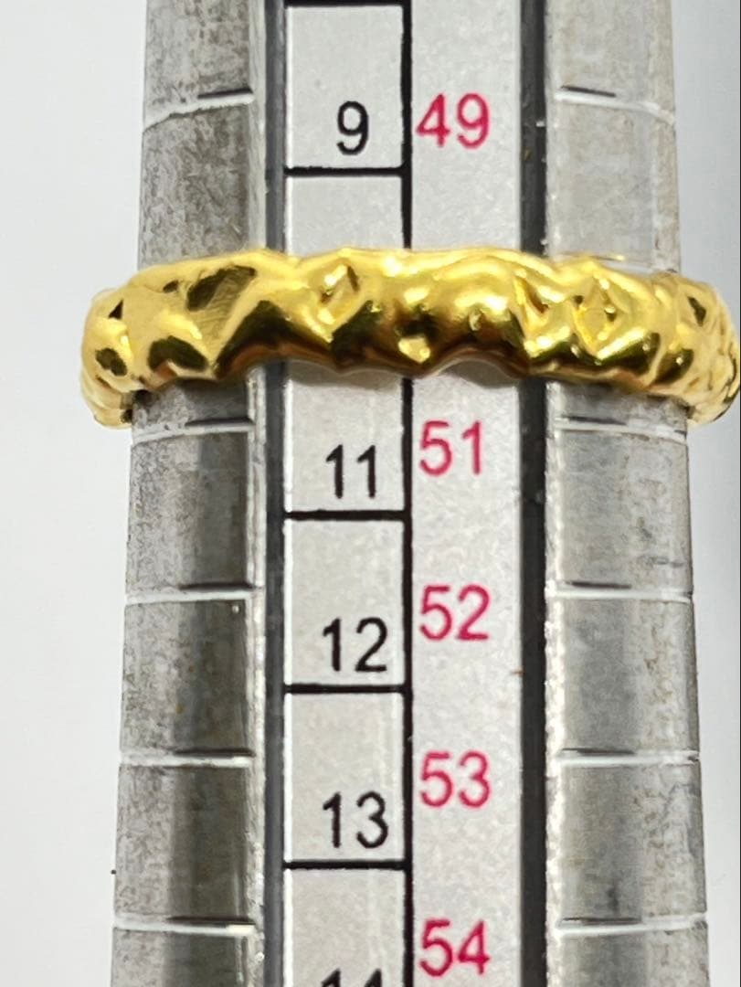 K24 純金 メルトリング 4.7g指輪 リング 刻印あり ハンドメイド