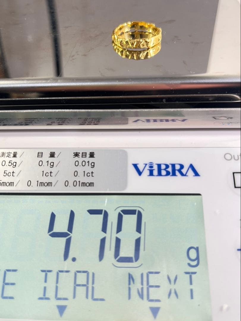 K24 純金 メルトリング 4.7g指輪 リング 刻印あり ハンドメイド