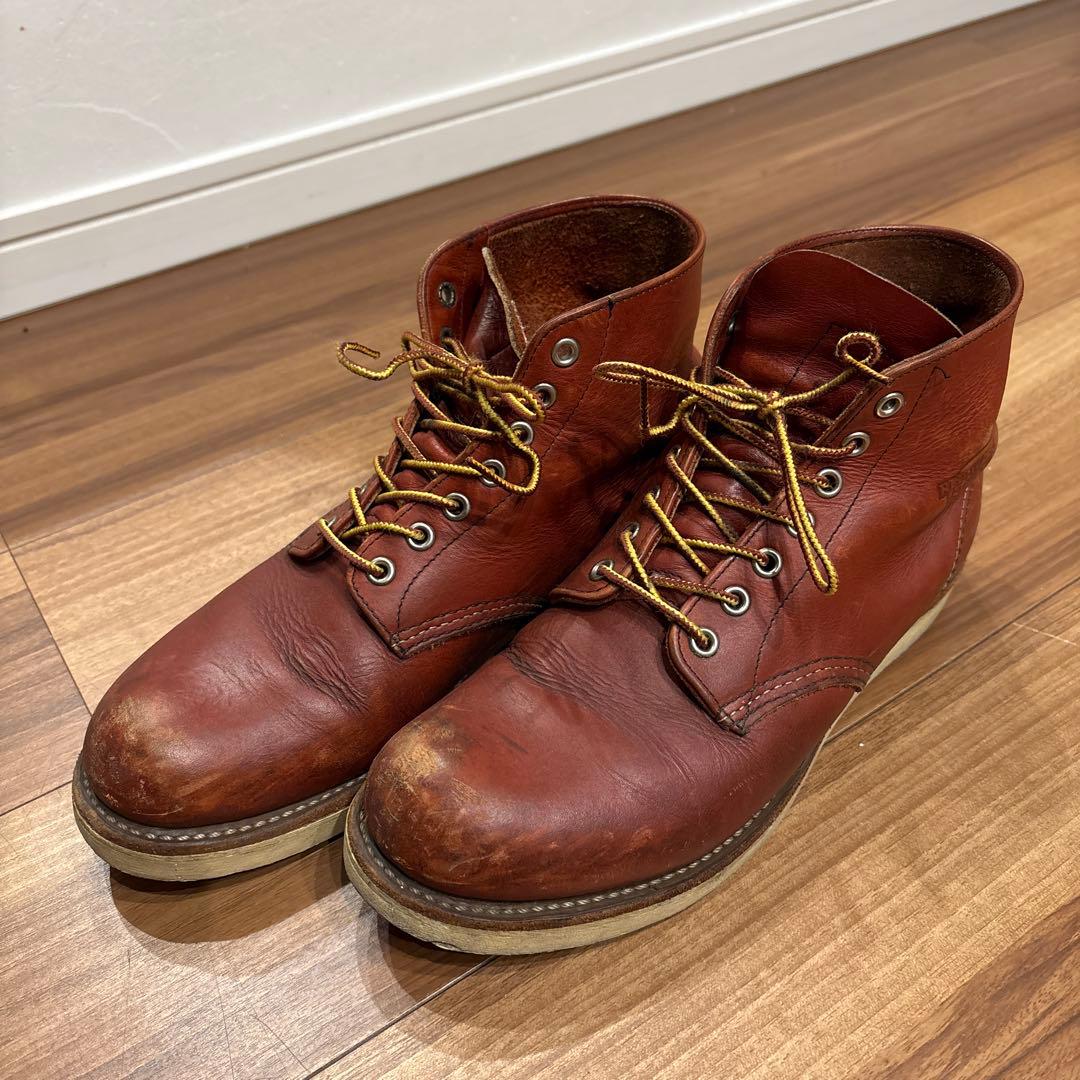 レッドウイング 8166 uk 7 1/2、26.5cm ブラウン。