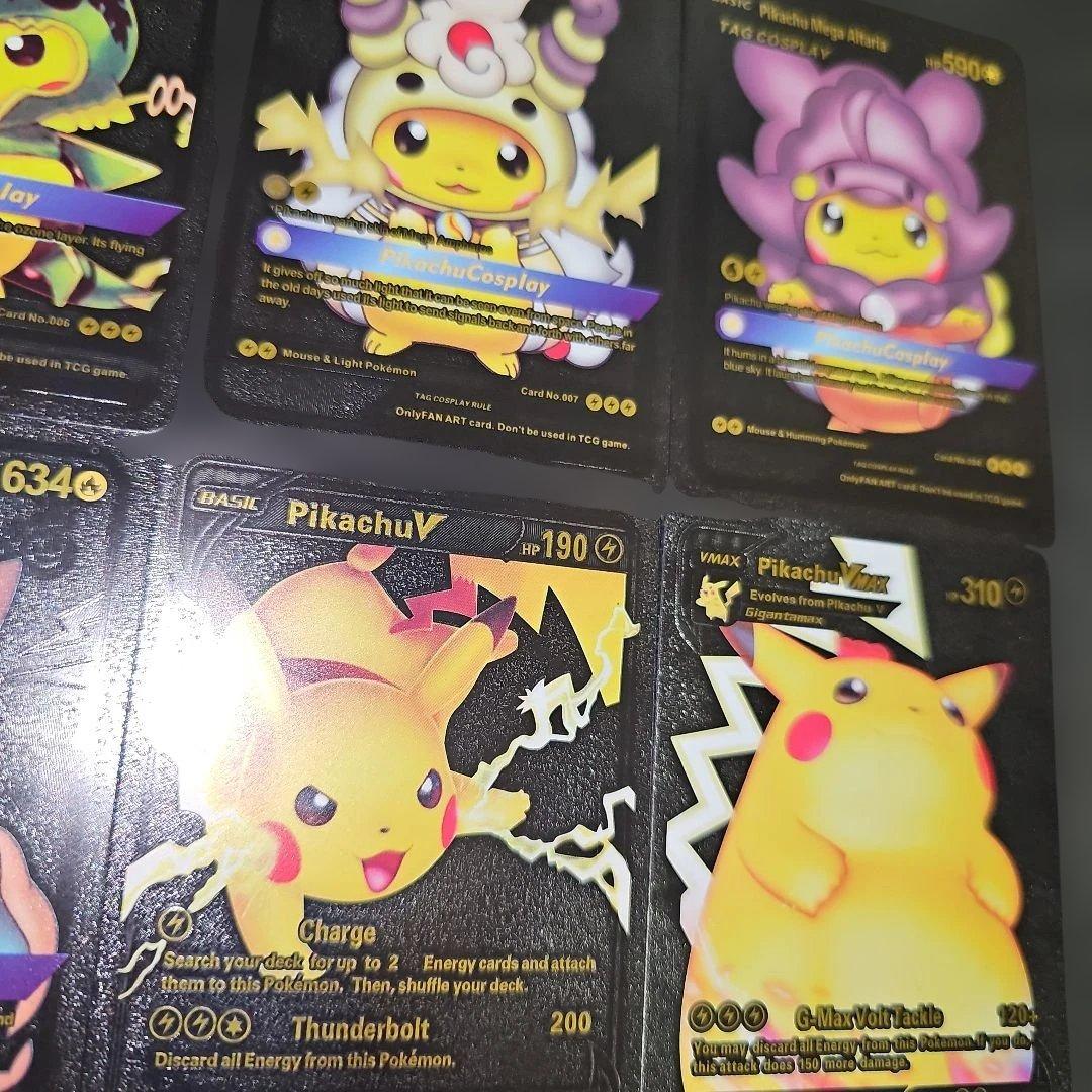 マ*ル様 海外版 ブラック ピカチュウ ポンチョ コスプレシリーズ 12枚セット