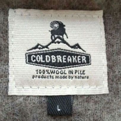 COLD BREAKER　もこもこ　ボアベスト　ウール100％　ブラウン　L