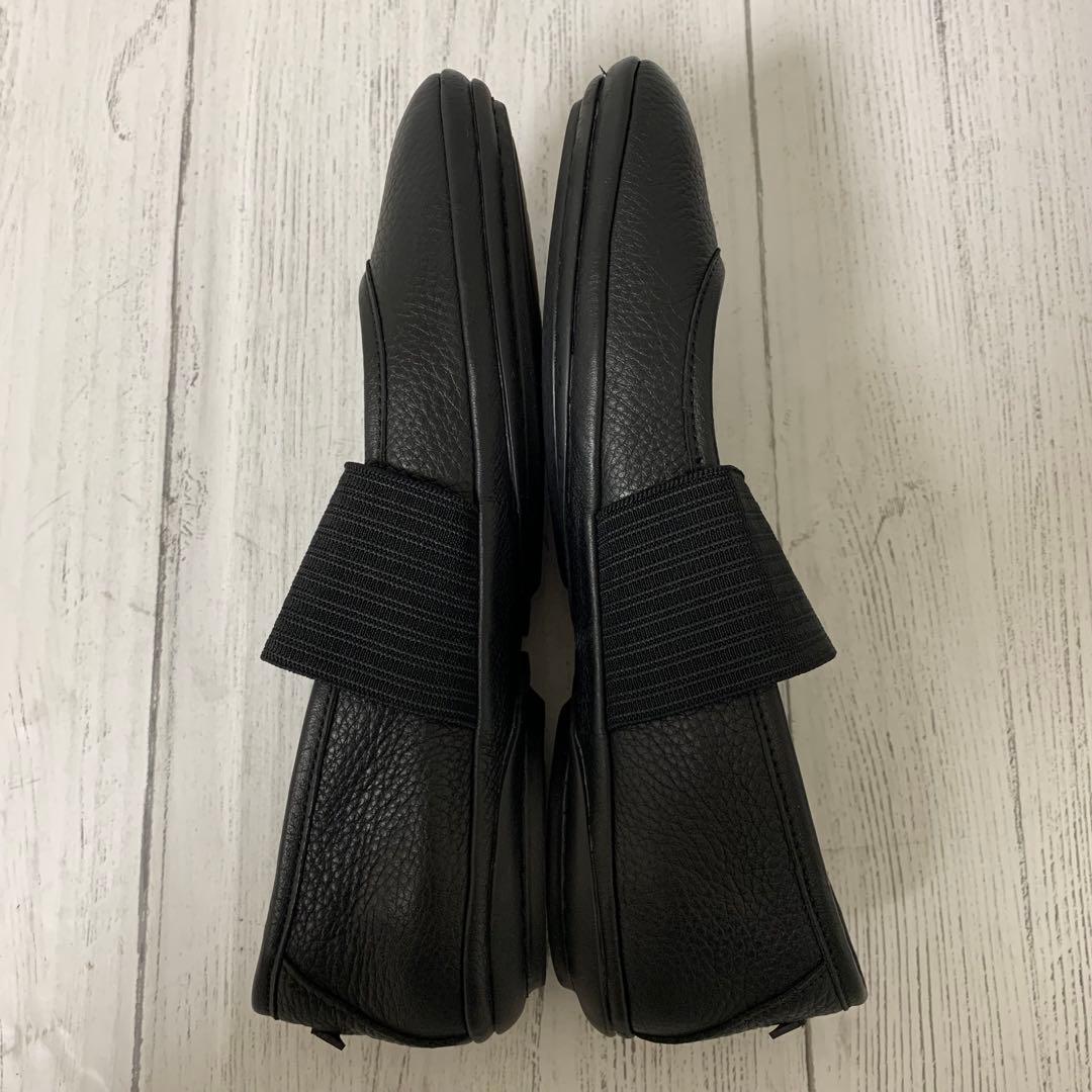 【超美品】Camperライトニナ フラットシューズ レザー36ブラック