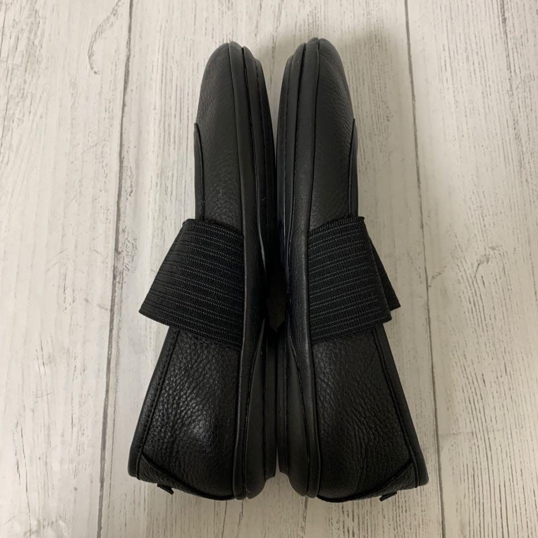 【超美品】Camperライトニナ フラットシューズ レザー36ブラック
