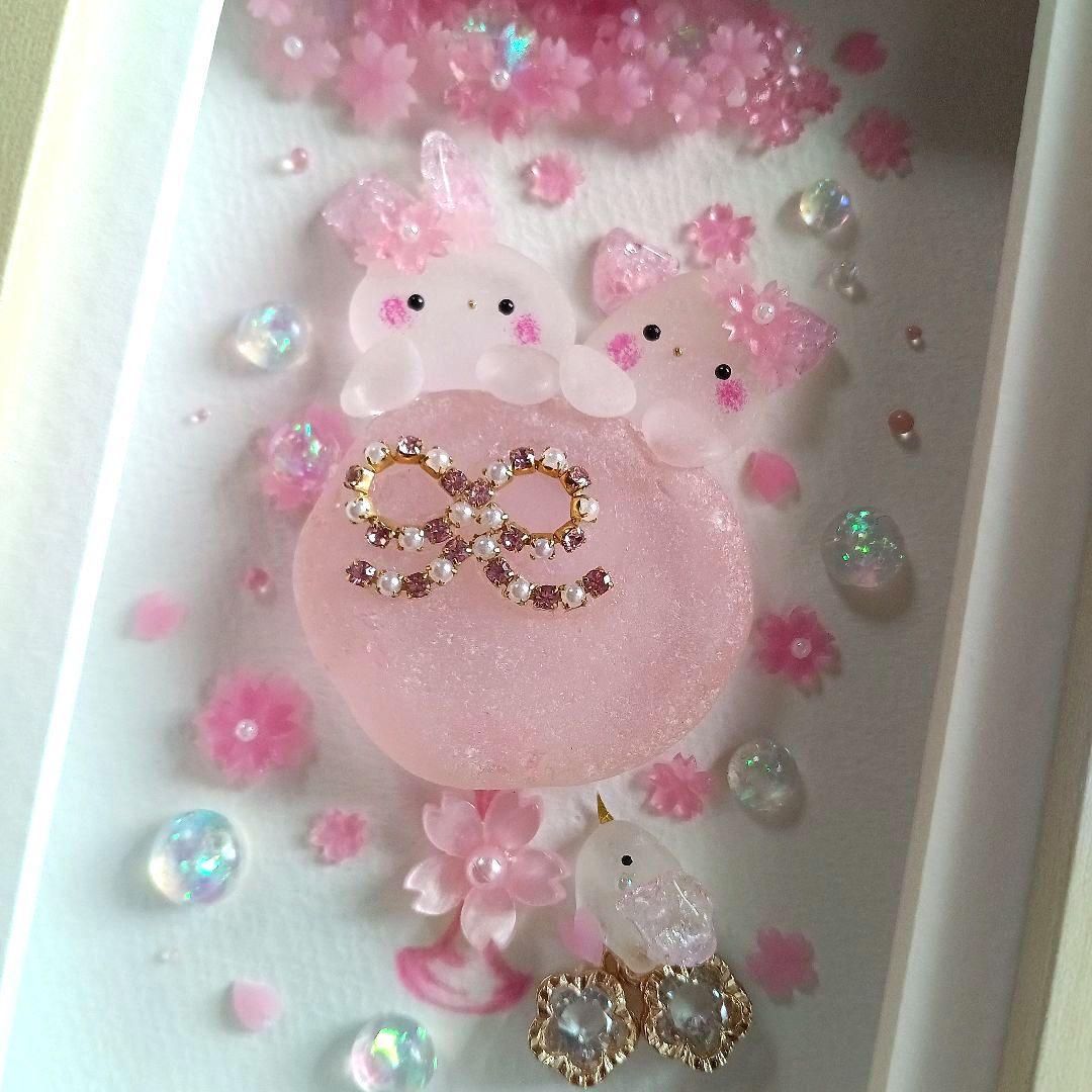 シーグラスアート　♡sakuraカクテル　ほろよい気分♡　✧春の桜を夢飛行✧