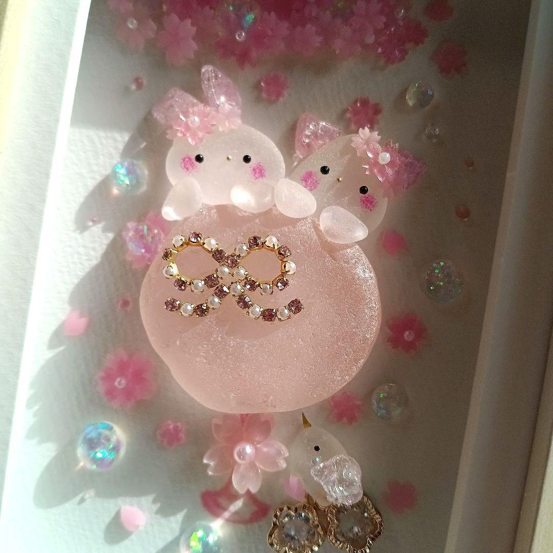 シーグラスアート　♡sakuraカクテル　ほろよい気分♡　✧春の桜を夢飛行✧