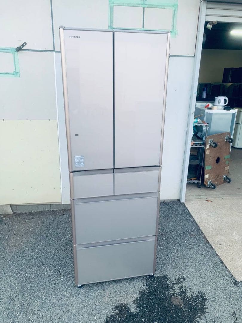 送料設置無料　HITACHI ノンフロン冷凍冷蔵庫　R-XG4300G