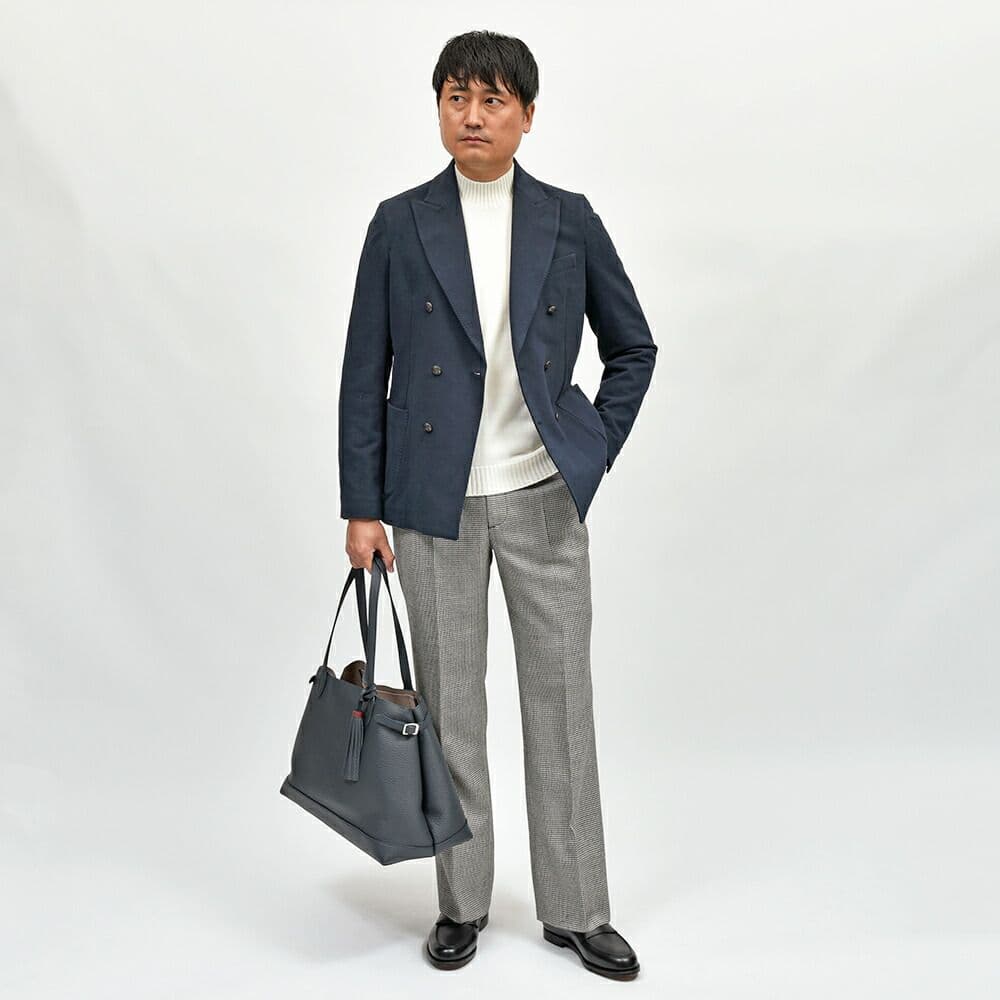 CIRCOLO カシミアタッチ　ダブルジャケット